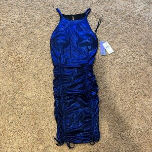 Navy blue shimmer BCX mini dress. Never worn tags still on.